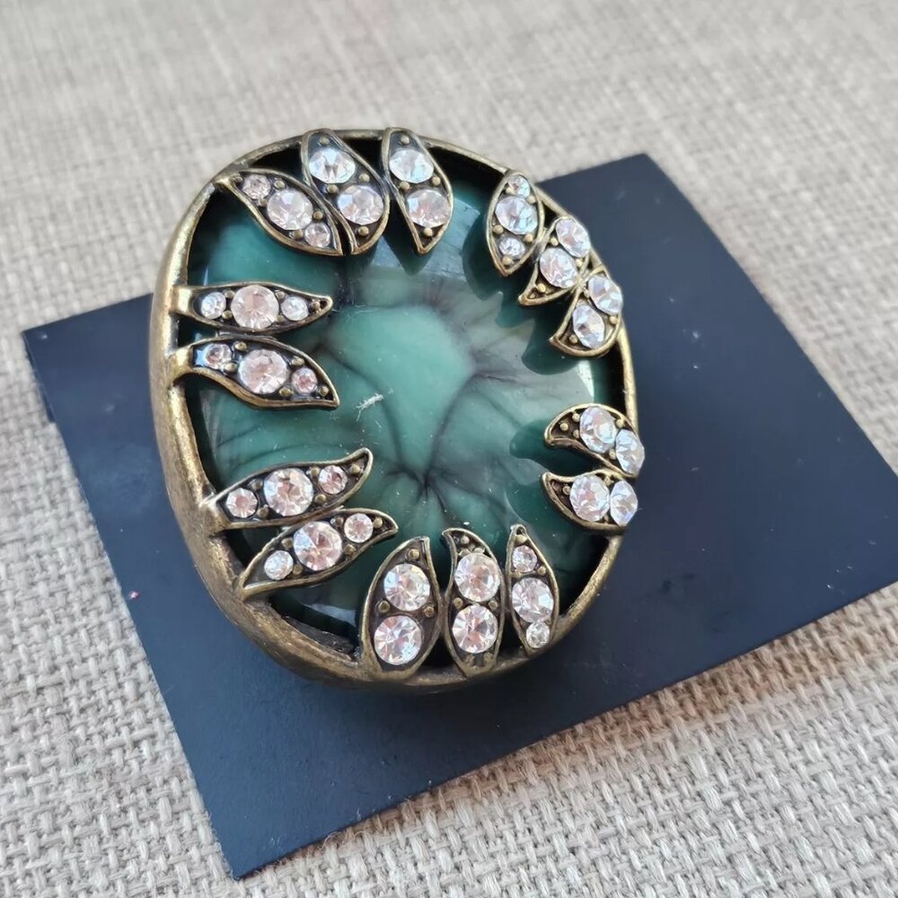 Mixit Women Ring Greex Faux Stone Statement Jewelry Ring Size Adjustable